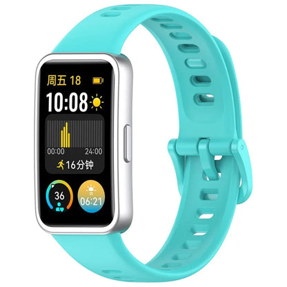 For Huawei Band 8 / 8 NFC / 9 / 9 NFC Glossy Silicone Watch Strap Replacement Watchband