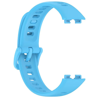 For Huawei Band 8 / 8 NFC / 9 / 9 NFC Glossy Silicone Watch Strap Replacement Watchband