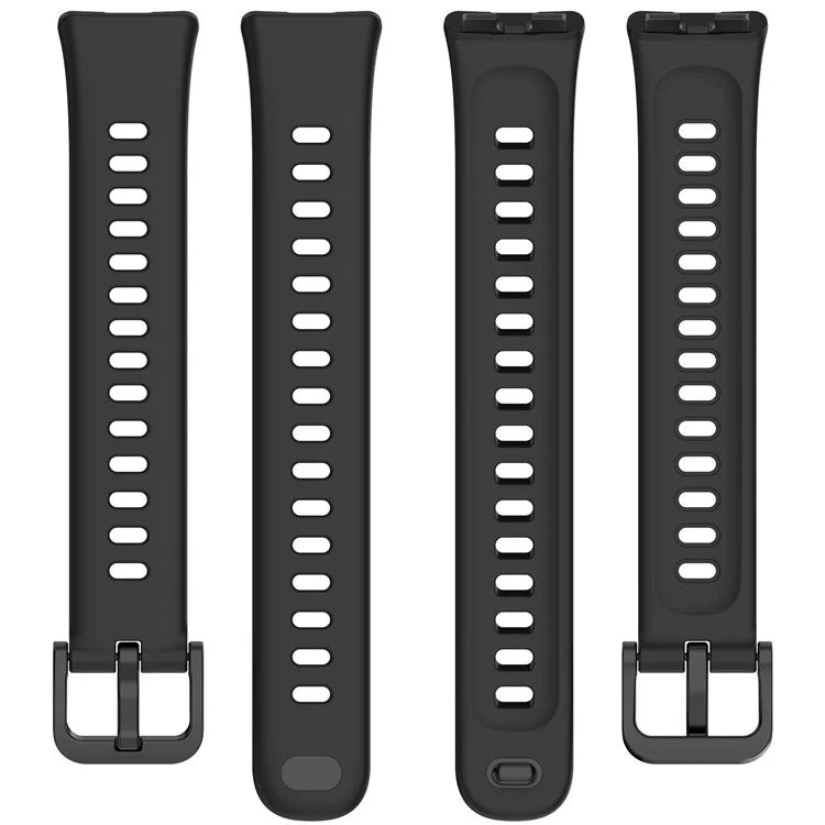 For Huawei Band 8 / 8 NFC / 9 / 9 NFC Glossy Silicone Watch Strap Replacement Watchband+Purple