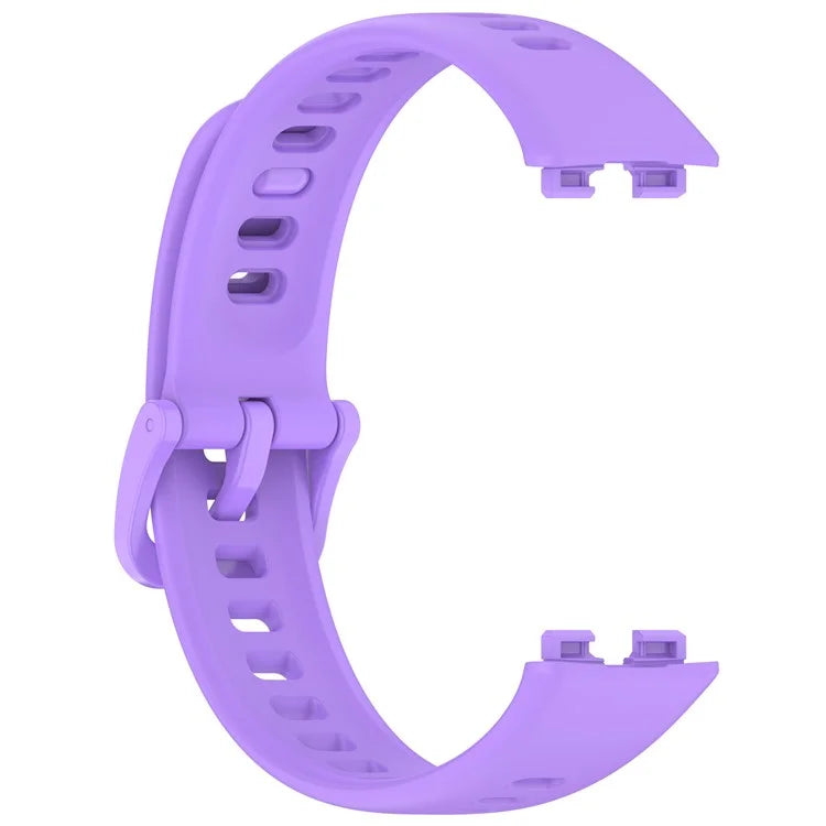 For Huawei Band 8 / 8 NFC / 9 / 9 NFC Glossy Silicone Watch Strap Replacement Watchband