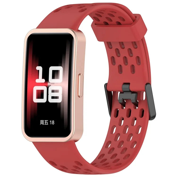 For Huawei Band 9 / 9 NFC / 8 / 8 NFC Replacement Band Adjustable Silicone Watch Strap