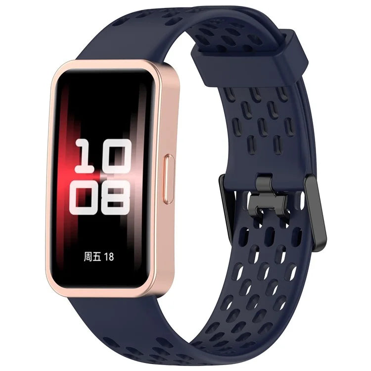 For Huawei Band 9 / 9 NFC / 8 / 8 NFC Replacement Band Adjustable Silicone Watch Strap
