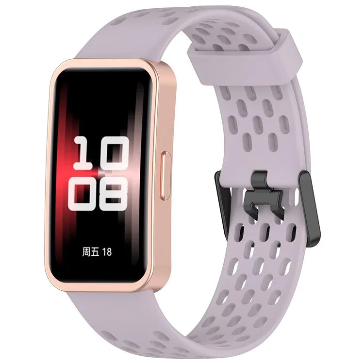 For Huawei Band 9 / 9 NFC / 8 / 8 NFC Replacement Band Adjustable Silicone Watch Strap