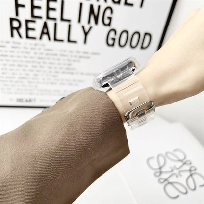 Integrated Watch Strap for Xiaomi Smart Band 8 Pro Adjustable Silicone Watchband with Watch Case
