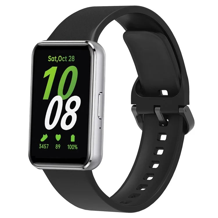 For Samsung Galaxy Fit3 Silicone Strap Replacement Wrist Band with Watch Case