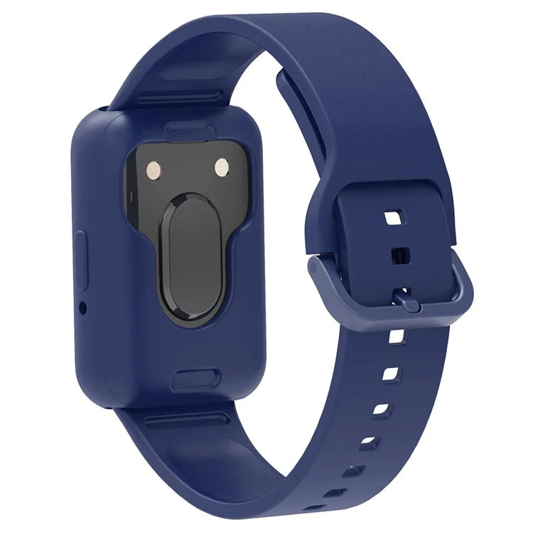 For Samsung Galaxy Fit3 Silicone Strap Replacement Wrist Band with Watch Case