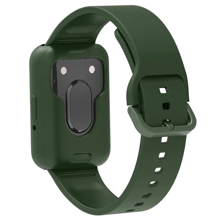 For Samsung Galaxy Fit3 Silicone Strap Replacement Wrist Band with Watch Case