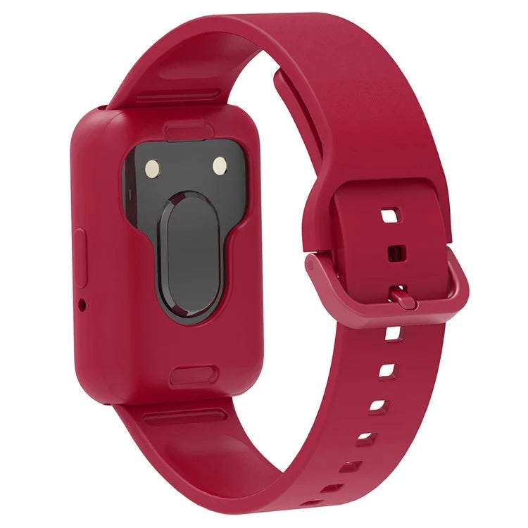 For Samsung Galaxy Fit3 Silicone Strap Replacement Wrist Band with Watch Case