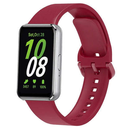For Samsung Galaxy Fit3 Silicone Strap Replacement Wrist Band with Watch Case