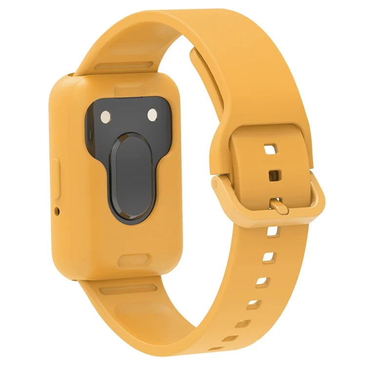 For Samsung Galaxy Fit3 Silicone Strap Replacement Wrist Band with Watch Case