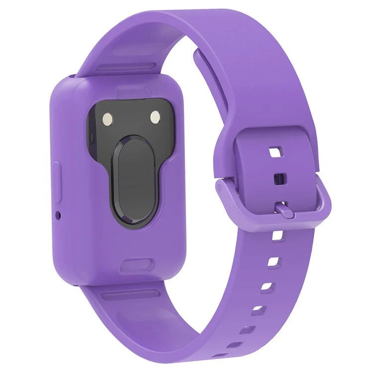 For Samsung Galaxy Fit3 Silicone Strap Replacement Wrist Band with Watch Case