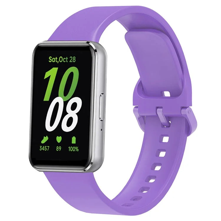 For Samsung Galaxy Fit3 Silicone Strap Replacement Wrist Band with Watch Case