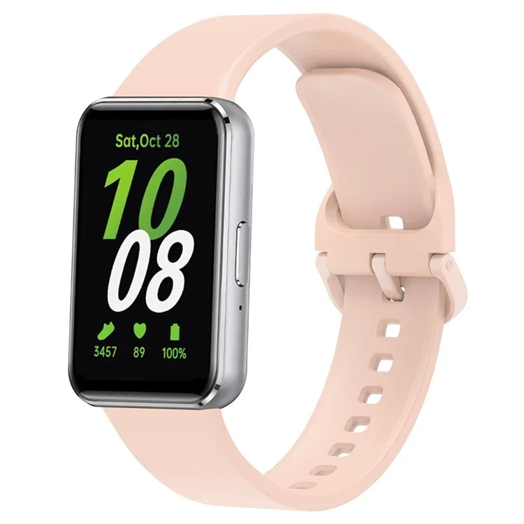 For Samsung Galaxy Fit3 Silicone Strap Replacement Wrist Band with Watch Case