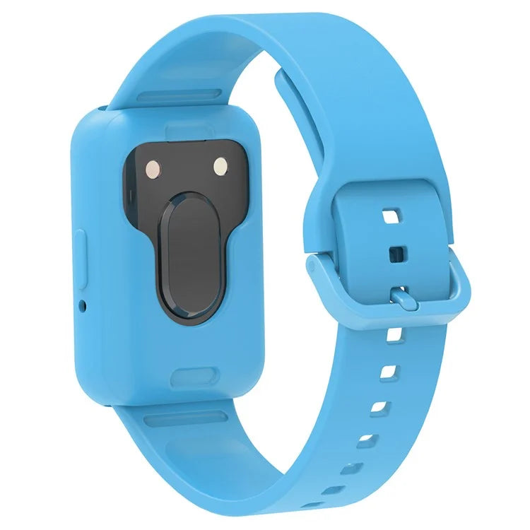 For Samsung Galaxy Fit3 Silicone Strap Replacement Wrist Band with Watch Case