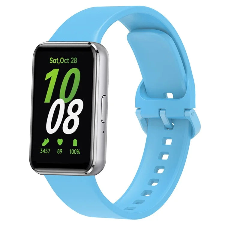 For Samsung Galaxy Fit3 Silicone Strap Replacement Wrist Band with Watch Case