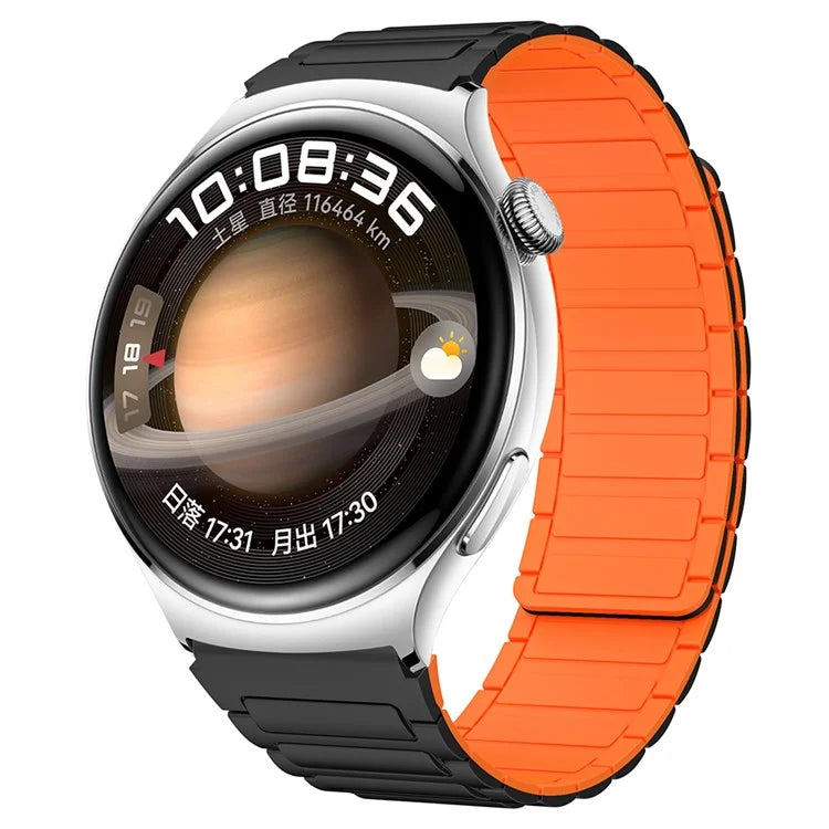 Silicone Watch Band for Huawei Watch 4 / 4 Pro / GT 4 46mm Magnetic Wrist Strap