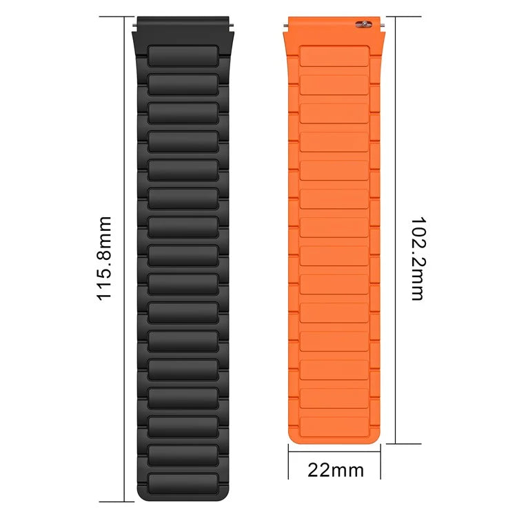 Silicone Watch Band for Huawei Watch 4 / 4 Pro / GT 4 46mm Magnetic Wrist Strap