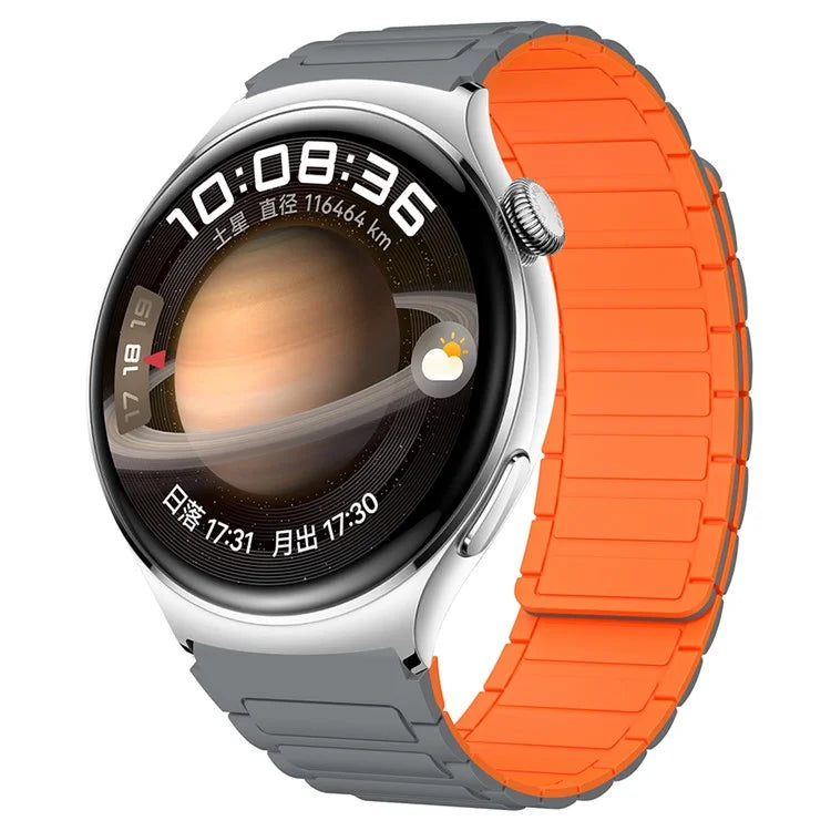Silicone Watch Band for Huawei Watch 4 / 4 Pro / GT 4 46mm Magnetic Wrist Strap