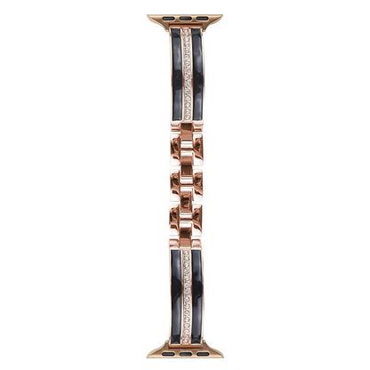 For Apple Watch Ultra 2 Ultra 49mm / Series 9 8 7 45mm / 6 5 4 SE (2022) SE (2023) SE 44mm / 3 2 1 42mm Watch Band Epoxy Metal Strap