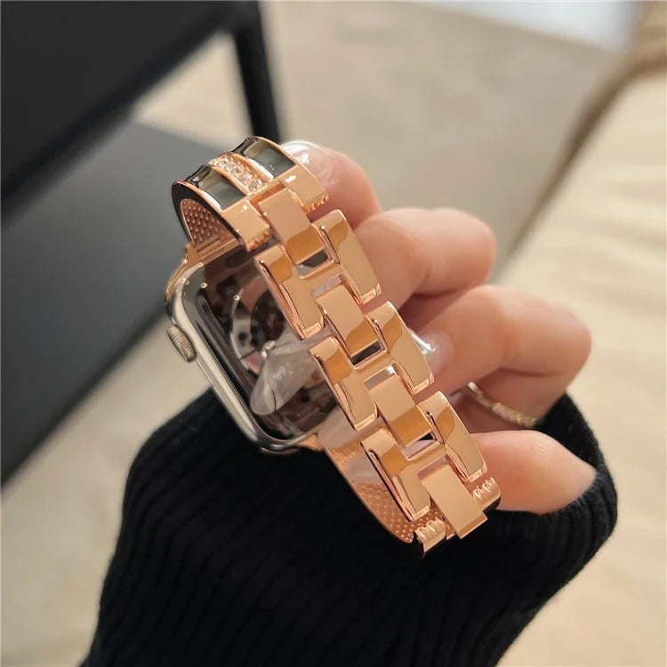 For Apple Watch Ultra 2 Ultra 49mm / Series 9 8 7 45mm / 6 5 4 SE (2022) SE (2023) SE 44mm / 3 2 1 42mm Watch Band Epoxy Metal Strap