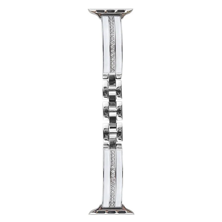 For Apple Watch Ultra 2 Ultra 49mm / Series 9 8 7 45mm / 6 5 4 SE (2022) SE (2023) SE 44mm / 3 2 1 42mm Watch Band Epoxy Metal Strap