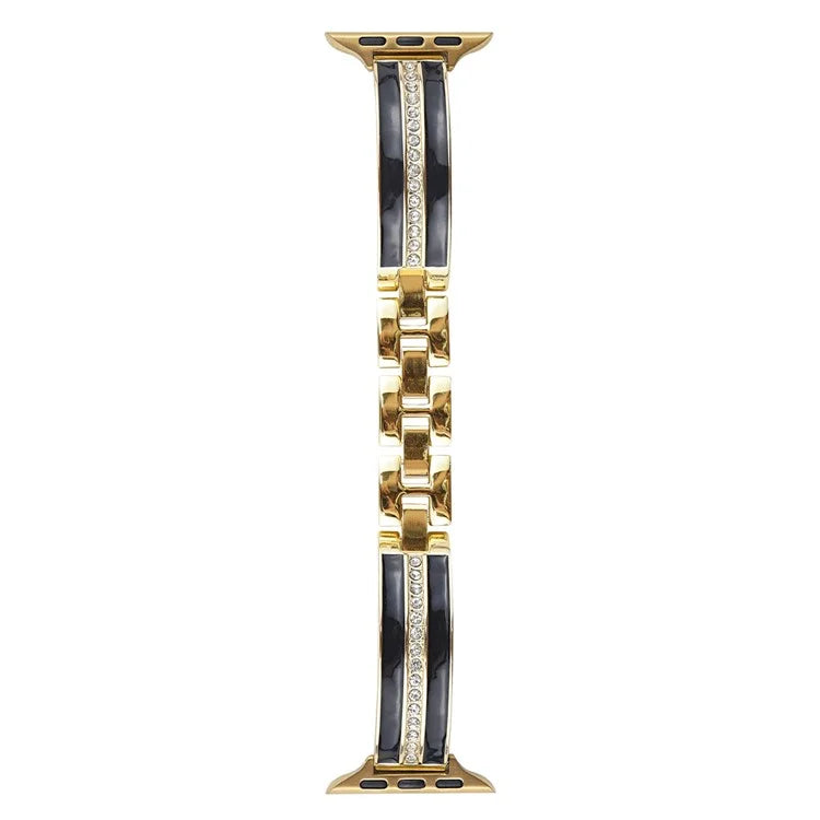 For Apple Watch Series 9 8 7 41mm / 6 5 4 SE (2023) SE (2022) SE 40mm / 3 2 1 38mm Epoxy Watch Band Metal Bangle Strap