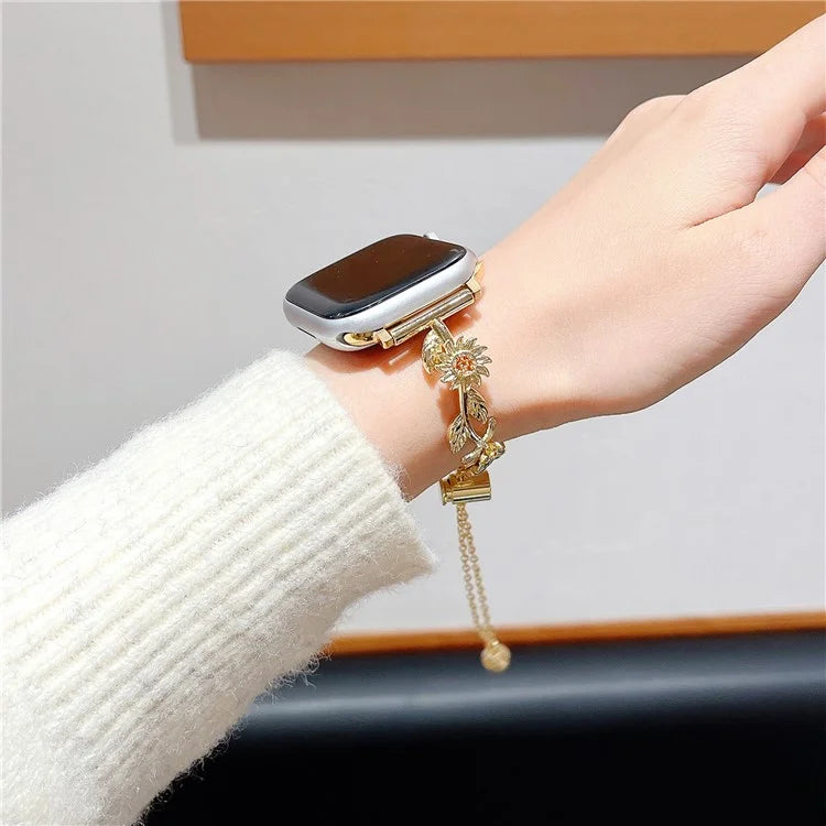 For Apple Watch Series 9 8 7 41mm / 6 5 4 SE (2022) SE (2023) SE 40mm / 3 2 1 38mm Zinc Alloy Watch Strap