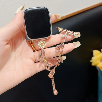 For Apple Watch Series 9 8 7 41mm / 6 5 4 SE (2022) SE (2023) SE 40mm / 3 2 1 38mm Zinc Alloy Watch Strap