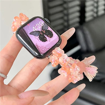 For Apple Watch Ultra 2 Ultra 49mm / 9 8 7 45mm / 6 5 4 SE (2022) SE (2023) SE 44mm / 3 2 1 42mm Braided Rope Watch Strap