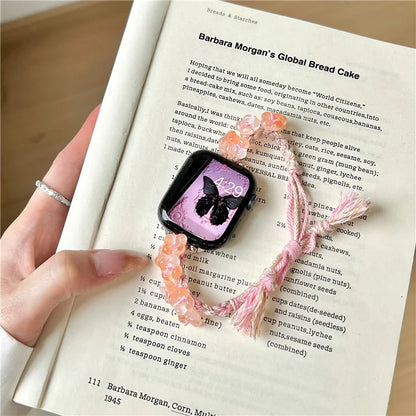 For Apple Watch Ultra 2 Ultra 49mm / 9 8 7 45mm / 6 5 4 SE (2022) SE (2023) SE 44mm / 3 2 1 42mm Braided Rope Watch Strap