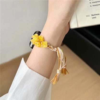For Apple Watch Ultra 2 Ultra 49mm / 9 8 7 45mm / 6 5 4 SE (2022) SE (2023) SE 44mm / 3 2 1 42mm Braided Rope Watch Strap