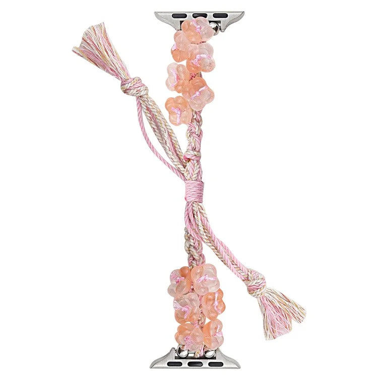 For Apple Watch Series 9 8 7 41mm / 6 5 4 SE (2023) SE (2022) SE 40mm / 3 2 1 38mm Braided Rope Bracelet Watch Strap