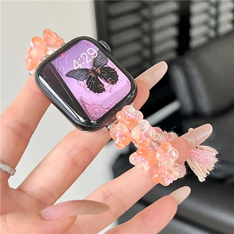 For Apple Watch Series 9 8 7 41mm / 6 5 4 SE (2023) SE (2022) SE 40mm / 3 2 1 38mm Braided Rope Bracelet Watch Strap