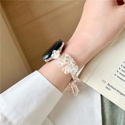 For Apple Watch Series 9 8 7 41mm / 6 5 4 SE (2023) SE (2022) SE 40mm / 3 2 1 38mm Braided Rope Bracelet Watch Strap