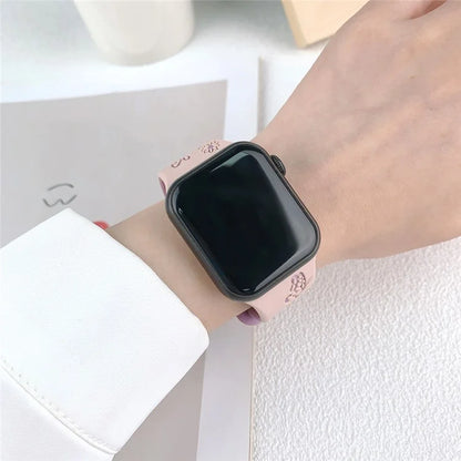 For Apple Watch Series 9 8 7 41mm / 6 5 4 SE (2022) SE (2023) SE 40mm / 3 2 1 38mm Band Dual Color Silicone Strap
