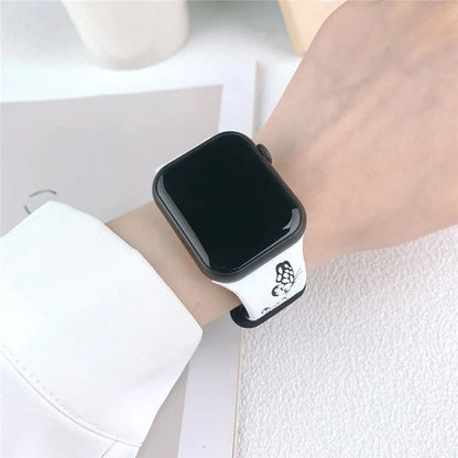 For Apple Watch Series 9 8 7 41mm / 6 5 4 SE (2022) SE (2023) SE 40mm / 3 2 1 38mm Band Dual Color Silicone Strap