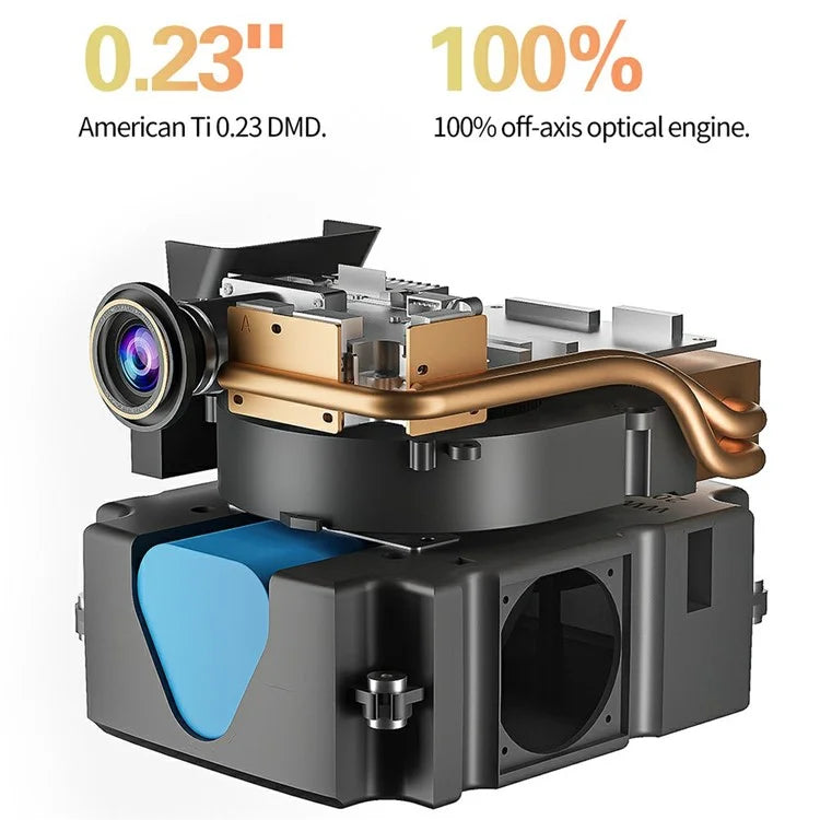 S8 Portable Rechargeable DLP Projector 1080P HD Video WiFi Home Theater Office LED Projector