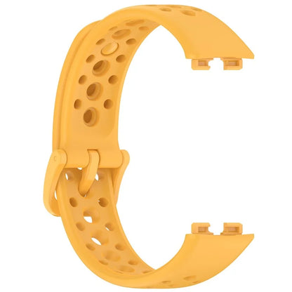 For Huawei Band 9 / 9 NFC / 8 / 8 NFC Breathable Holes Replacement Band Silicone Watch Strap