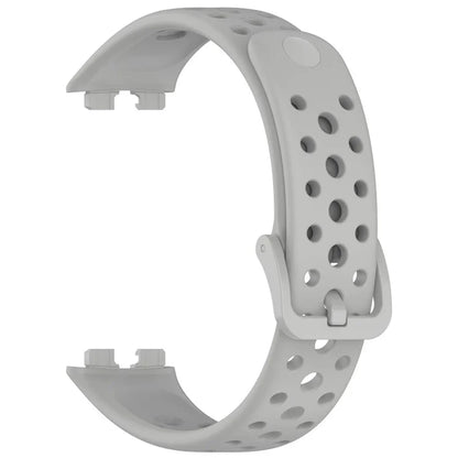 For Huawei Band 9 / 9 NFC / 8 / 8 NFC Breathable Holes Replacement Band Silicone Watch Strap