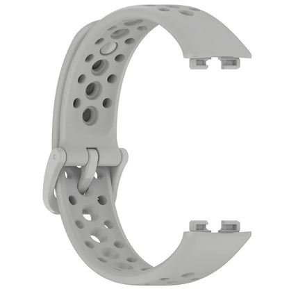 For Huawei Band 9 / 9 NFC / 8 / 8 NFC Breathable Holes Replacement Band Silicone Watch Strap
