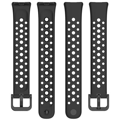 For Huawei Band 9 / 9 NFC / 8 / 8 NFC Breathable Holes Replacement Band Silicone Watch Strap+Purple