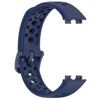 For Huawei Band 9 / 9 NFC / 8 / 8 NFC Breathable Holes Replacement Band Silicone Watch Strap