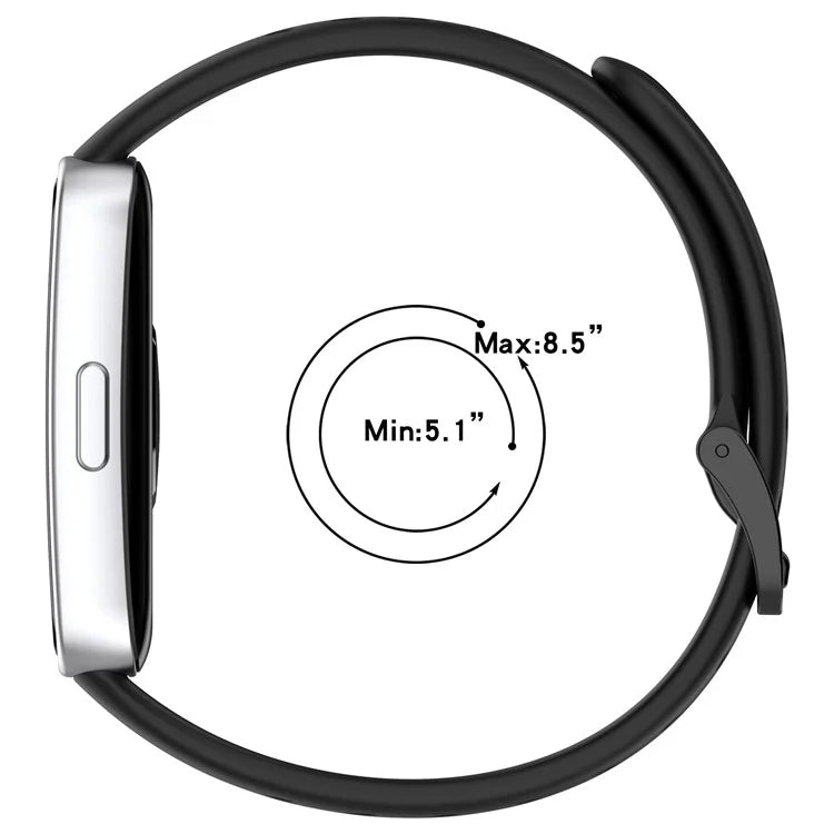 For Huawei Band 9 / 9 NFC / 8 / 8 NFC Breathable Holes Replacement Band Silicone Watch Strap