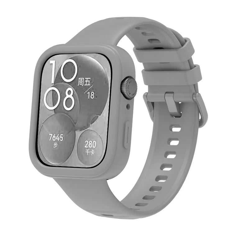 For Huawei Watch Fit 3 Silicone Case Hollow Shockproof Watch Protective Frame