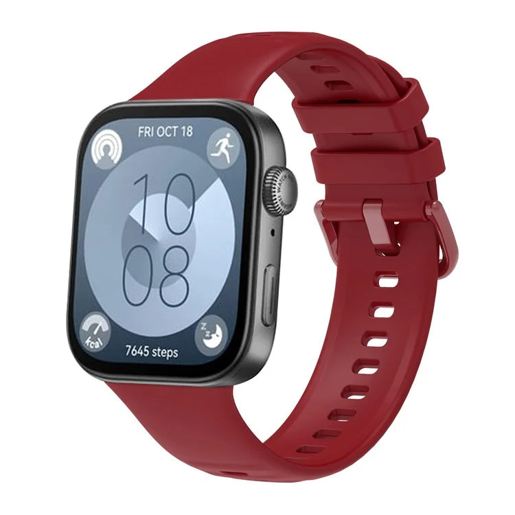 For Huawei Watch Fit 3 Silicone Watch Band Adjustable Strap Replacement