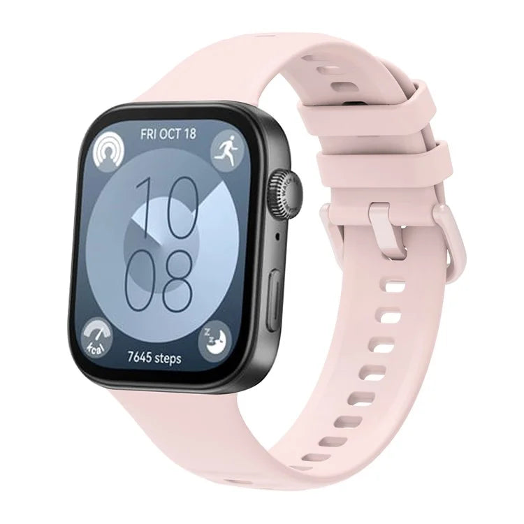 For Huawei Watch Fit 3 Silicone Watch Band Adjustable Strap Replacement