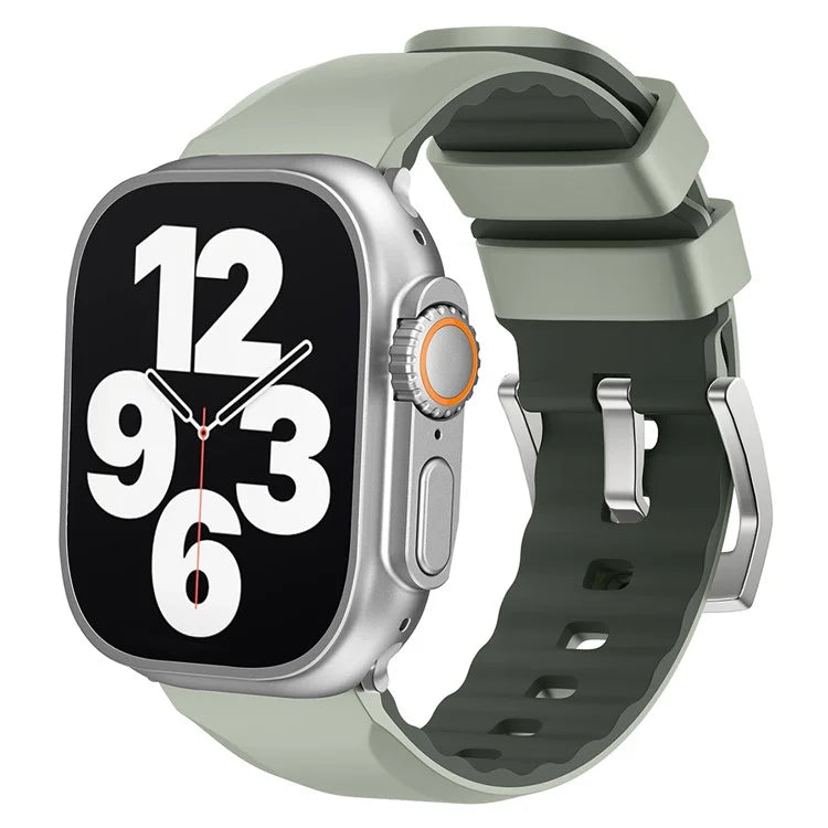 For Apple Watch Ultra 2 Ultra 49mm / 9 8 7 45mm / 6 5 4 SE (2023) SE (2022) SE 44mm / 3 2 1 42mm Strap Silicone Fitness Tracker Band