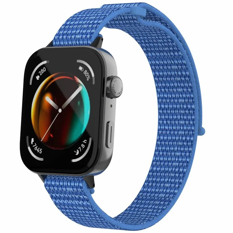 For Huawei Watch Fit 3 Watch Strap Magic Tape Nylon Wrist Band