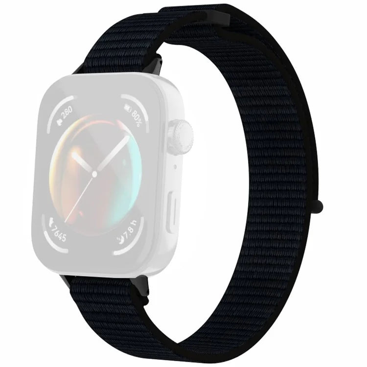 For Huawei Watch Fit 3 Watch Strap Magic Tape Nylon Wrist Band
