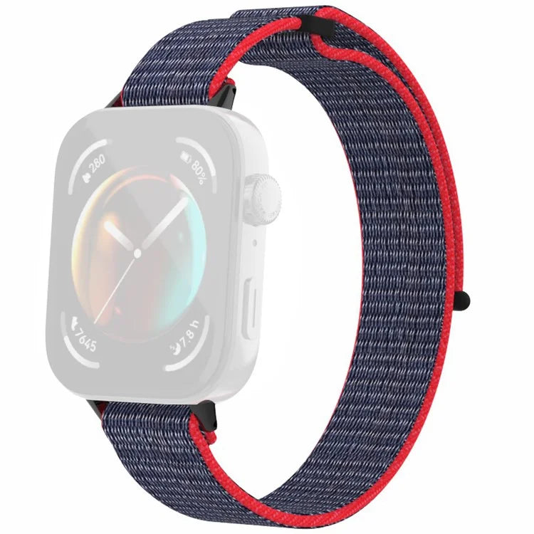 For Huawei Watch Fit 3 Watch Strap Magic Tape Nylon Wrist Band